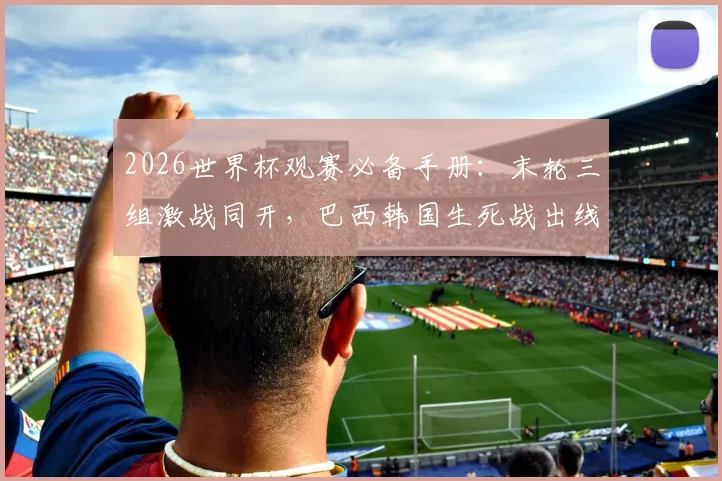 2026世界杯观赛必备手册：末轮三组激战同开，巴西韩国生死战出线形势全解析